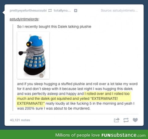 Talking Dalek Plushie