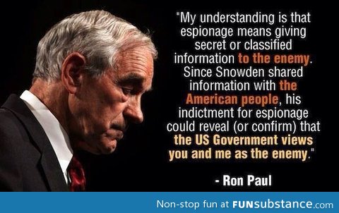 Ron Paul on espionage
