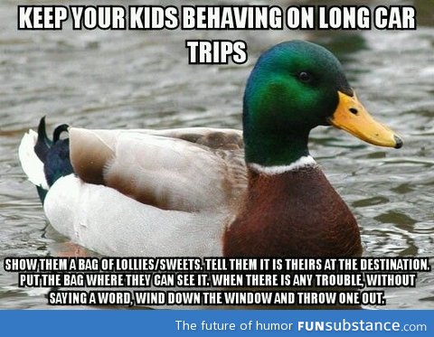 Keep your kids behaving on long car trips