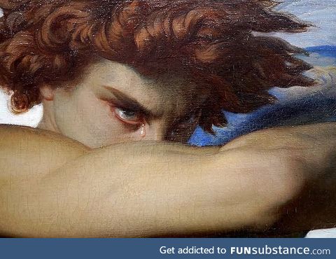 Emotions in art: Fallen Angel (detail) by French painter Alexandre Cabanel, 1847