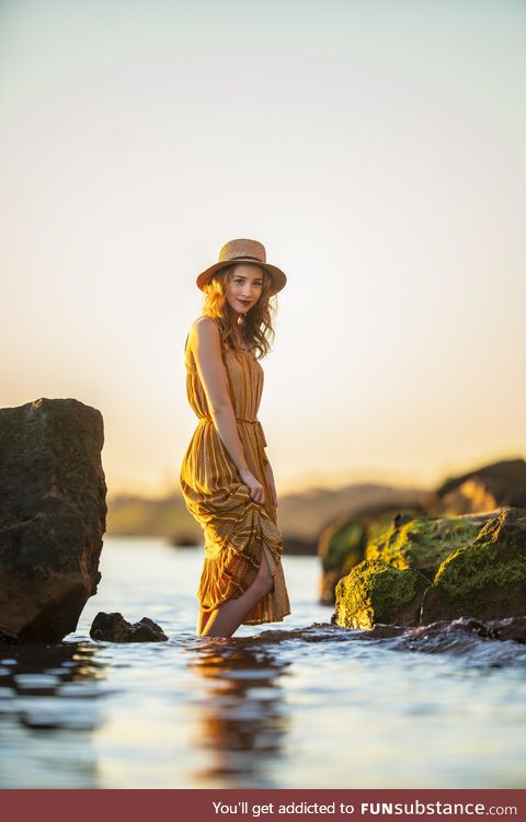 My friend helped me practice my photography at the beach