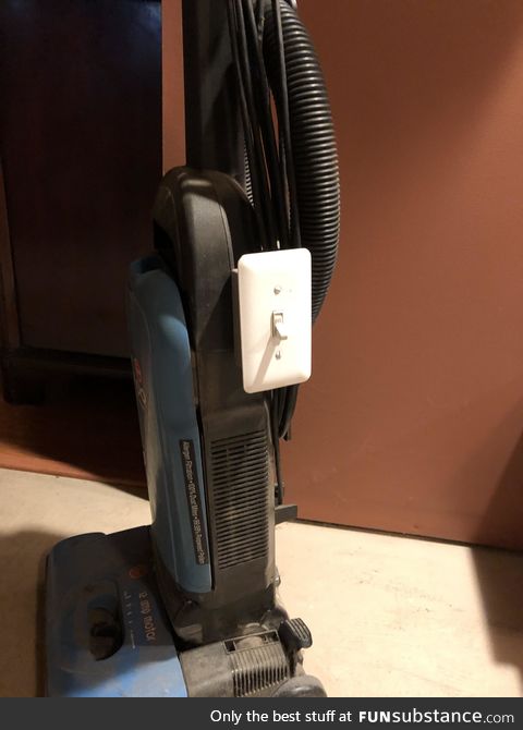 Vacuum cleaner on/off switch was sparking/broken and I didn’t want to buy a new one