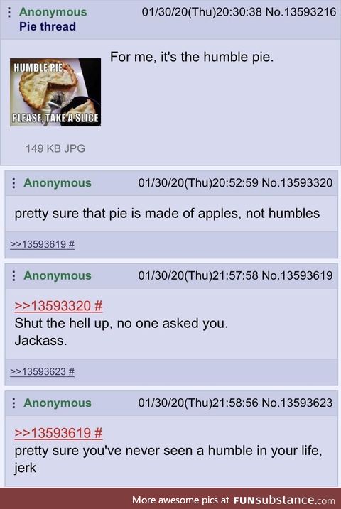 /ck/ enjoys its pie