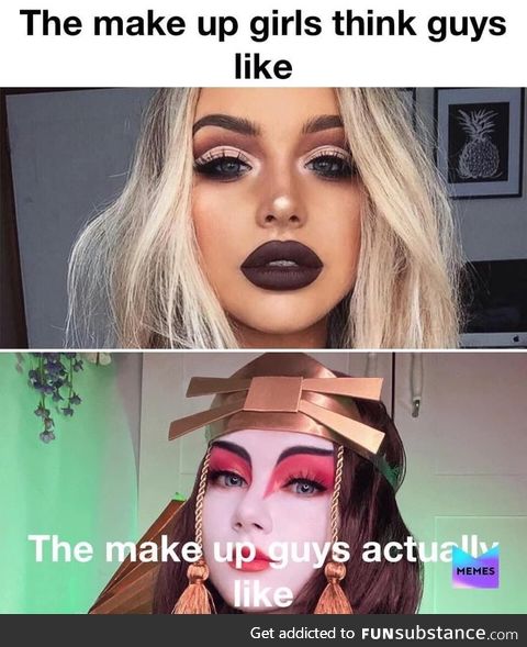 Both are pretty in that clown kind of way
