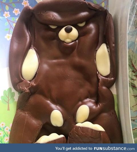 A friend left their kid's Easter Bunny in the car a little too long and uh