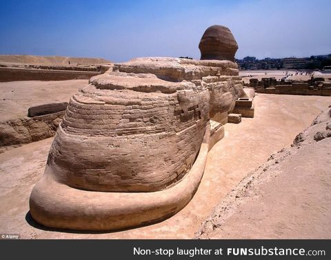 The Great Sphinx of Giza has a tail