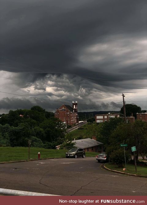 Cloud from the storm today, looks like a horror movie