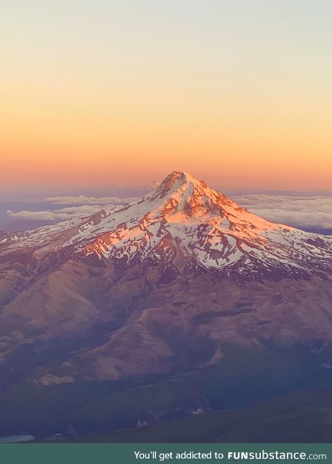 Mt. Hood in Oregon’s magnificent sunset ????  [3024x4032] [OC]