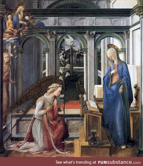 Annunciation by Filippo Lippi, 1443