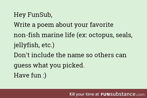 Fishy Fun Day #44: Poem Game Edition