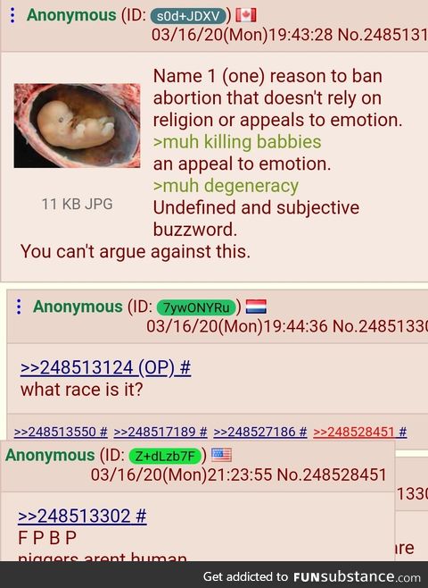 Anon destroys abortion