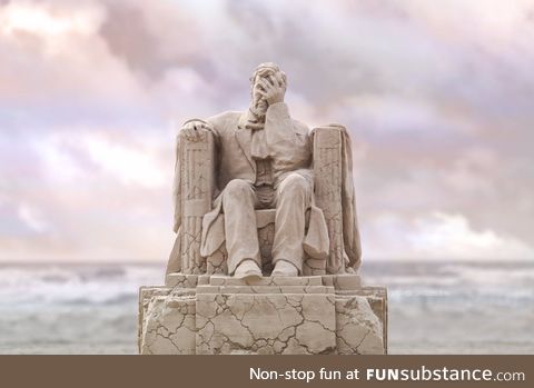 Brilliant sand sculpture by Damon Langlois