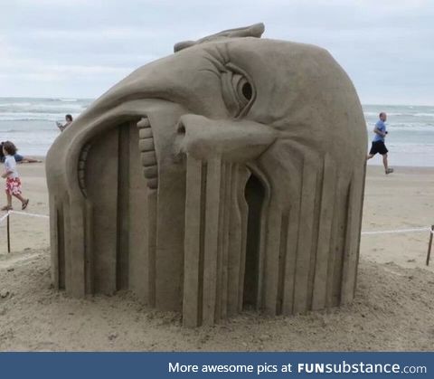 Sand sculpture!