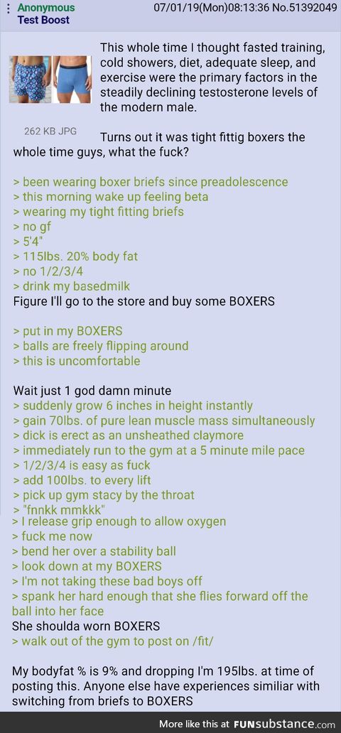 Anon uses Boxers