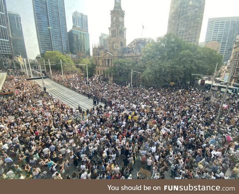 Australians flood the streets of Sydney, demanding action on climate change and the