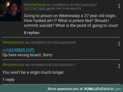 Anon is going to prison