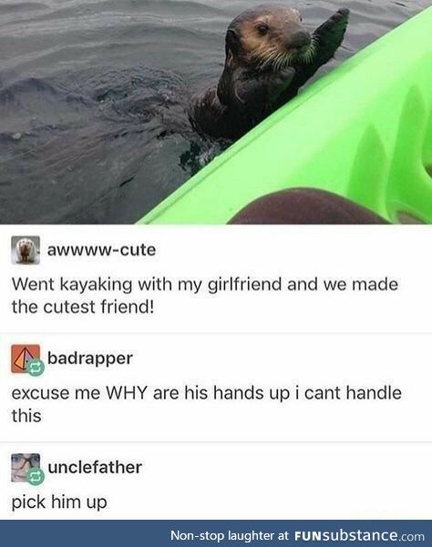 You otter pick him up