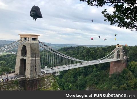Darth Vader hot air balloon - Bristol International Balloon Fiesta