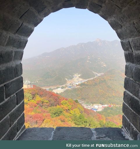 Visited the Chinese Great Wall earlier this week, just at the change of season