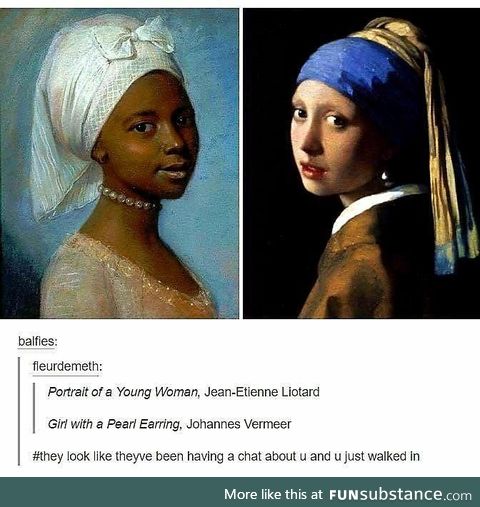 Portrait of a young girl with a pearl earring