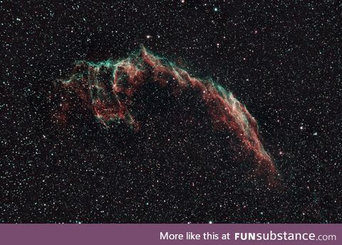 Took this pic of the Veil Nebula last night
