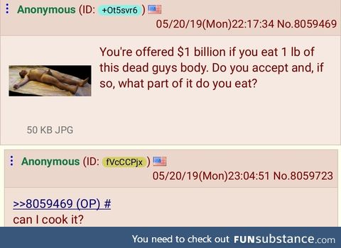Anon asks an important question