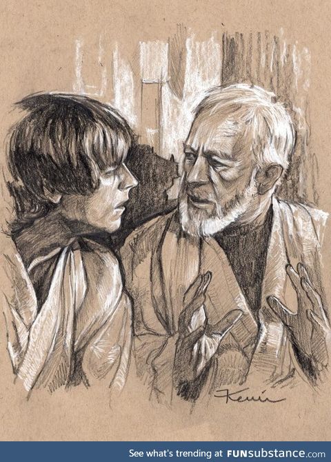 Drawing I finished, from A New Hope