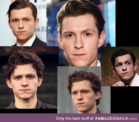 Why does Tom Holland look like he just drank something and won't swallow it?