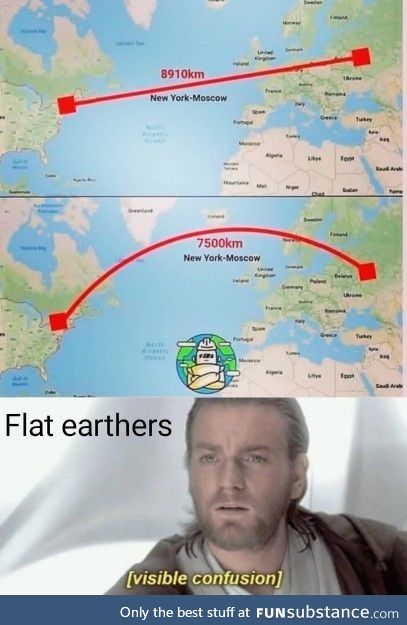 Confused flat earthers