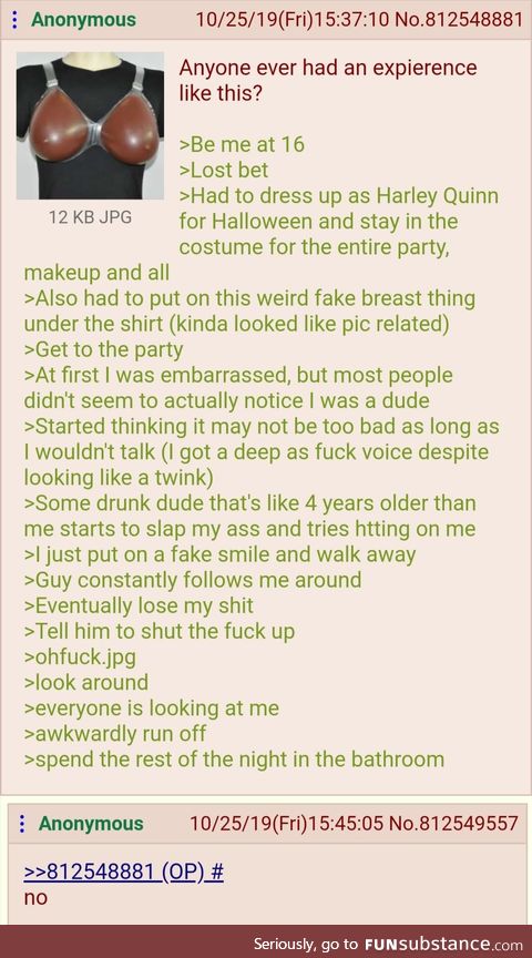 Anon's Harley Quinn cosplay