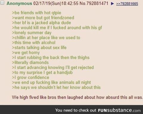 Anon got farther than expected