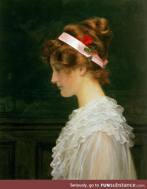 Portrait of a Girl (1880) by Marcus Clayton Stone, England