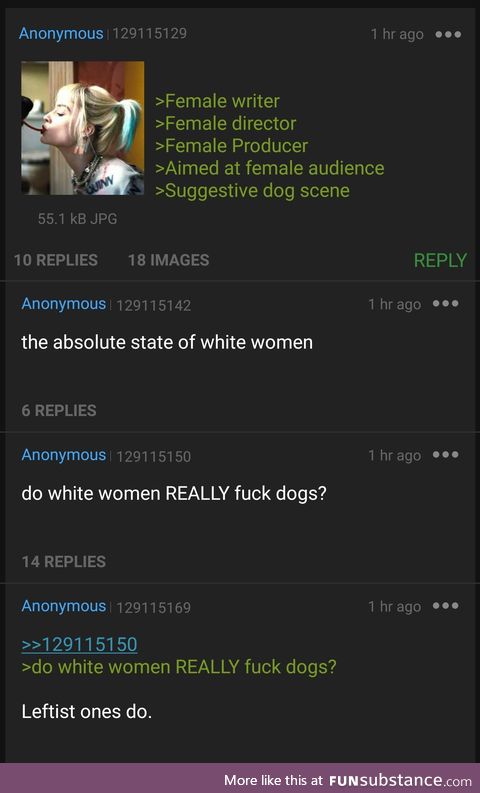 Anons question white women's (((friendship))) with dogs