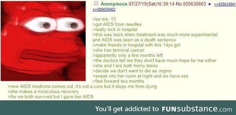 Anon has AIDS