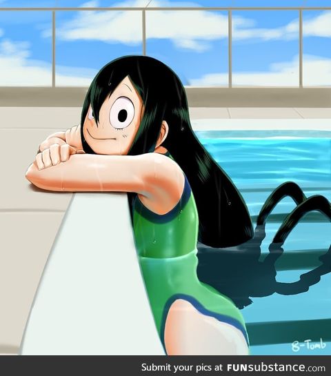 Froggo Fun #237/Froppy Friday - Froppy at the Pool