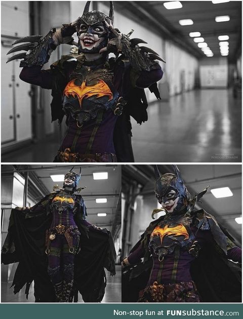 This Batman and Joker in one cosplay is kind of awesome (credit: Nikolay_photo)