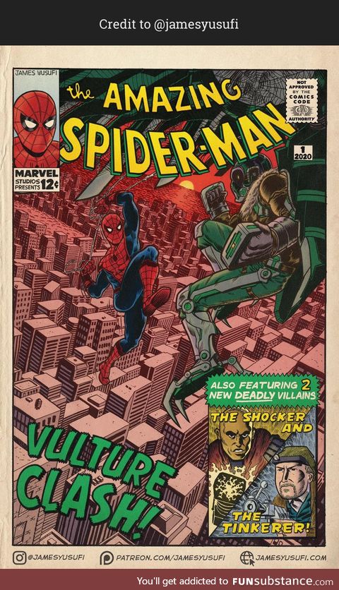Spider-Man: Homecoming inspired comic cover!