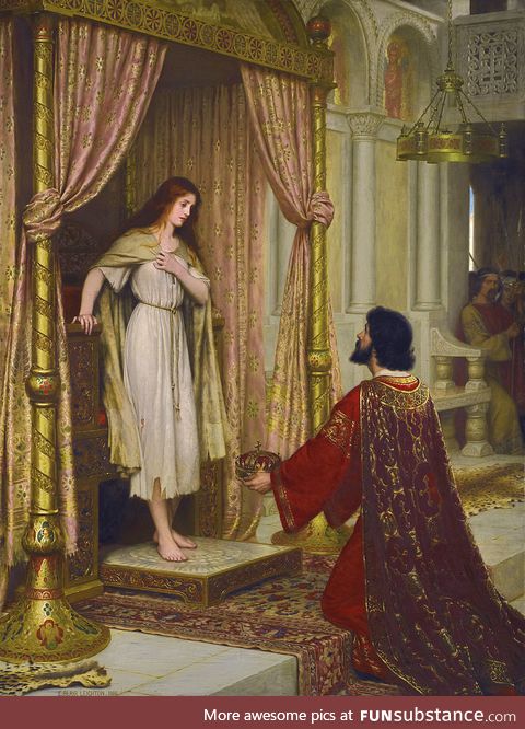 The King and the Beggar-maid (1898) by Edmund Blair Leighton