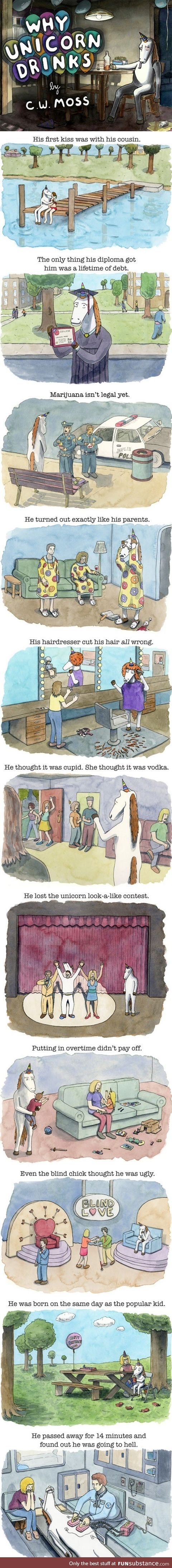 "why unicorn drinks"