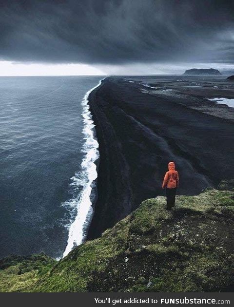 Iceland’s black sand beach