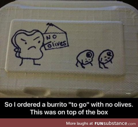 I feel sad for the olives