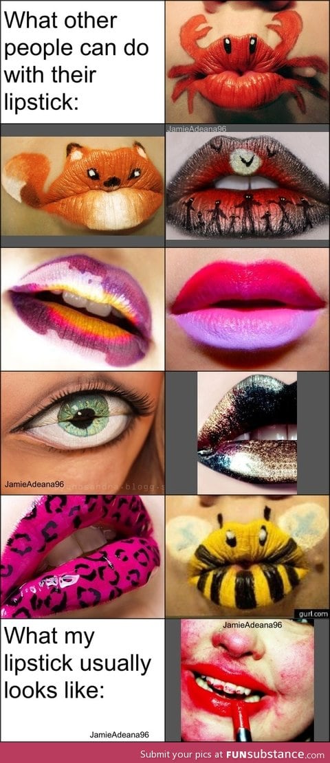 What people can do with lipstick