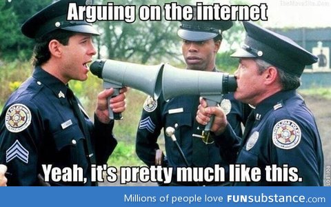 Arguing on the internet