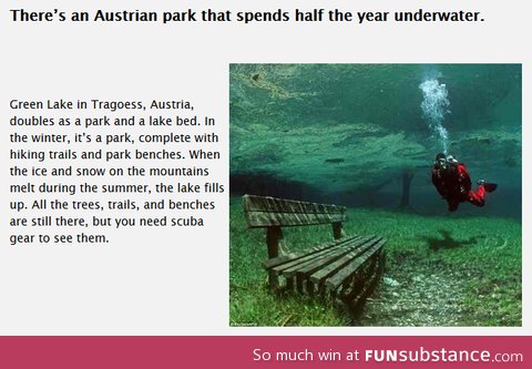 A park that spends half a year underwater