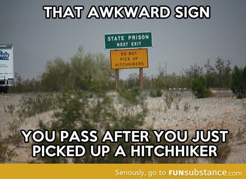 Awkward sign