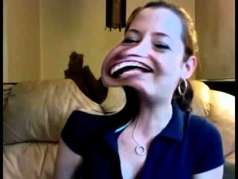Girl goes crazy with her cam's special effects