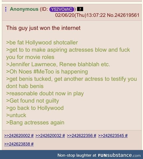 Anon’s take on the Weinstein is Trans Rumours