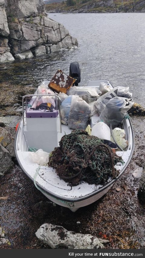 I spent my weekend picking trash in my neighborhood at the Norwegian west coast