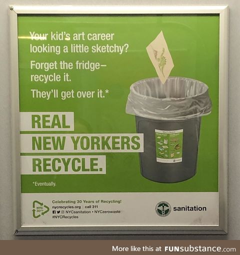 Who hurt you NYC Sanitation copy writer?