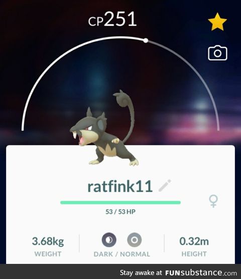 PoGo Project #9 - I Fink These Guys Are Under-rat-ed